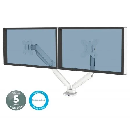 Fellowes Platinum Series Brazo para Monitor Doble Blanco Fellowes Platinum Series Brazo para Monitor Doble Blanco